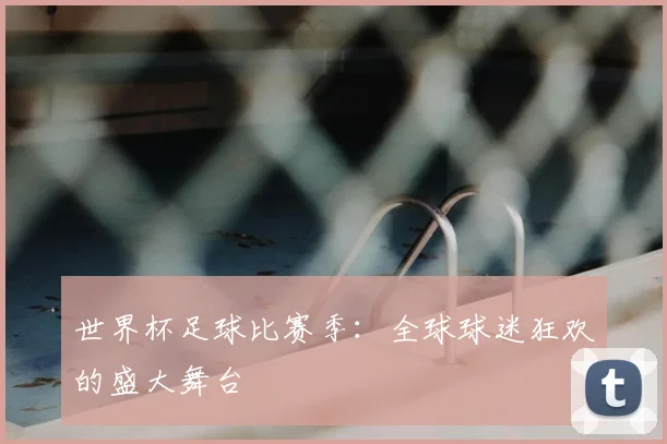 世界杯足球比赛季:全球球迷狂欢的盛大舞台