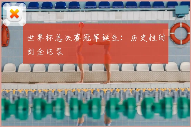 世界杯总决赛冠军诞生:历史性时刻全记录
